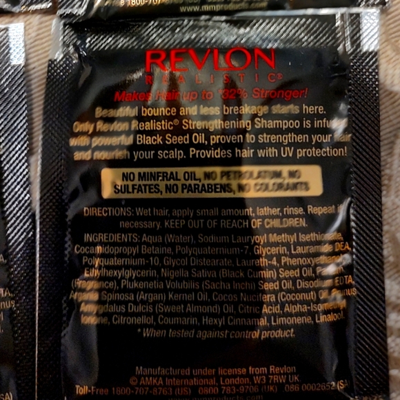 🖤 Shampoo Sample Set of 20 - Revlon Realistic Black Seed Oil Strengthening 10ml - Picture 10 of 11